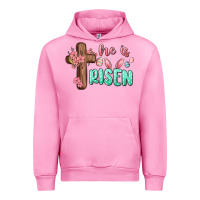 Fuchsia Pink he is risen Urban Hoodie - MaliasSmallBusiness