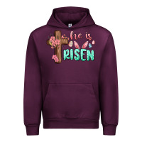 Mauve Wine he is risen Urban Hoodie - MaliasSmallBusiness