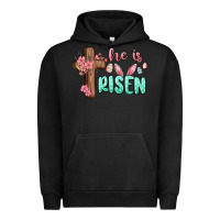Pigment Black he is risen Urban Hoodie - MaliasSmallBusiness