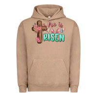 Pigment Burro he is risen Urban Hoodie - MaliasSmallBusiness