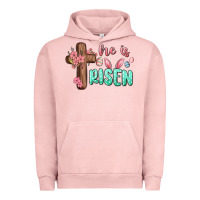 Pigment Salmon he is risen Urban Hoodie - MaliasSmallBusiness