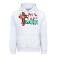 White he is risen Urban Hoodie - MaliasSmallBusiness