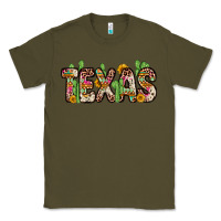 Army Green texas Classic Tee - Zillion Design Studio