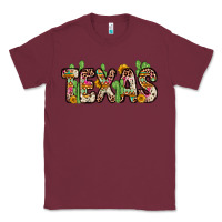 Burgundy texas Classic Tee - Zillion Design Studio