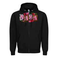 Black mama with license letters mothers day Zipper Hoodie - texasbilliewilder