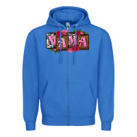 True Royal mama with license letters mothers day Zipper Hoodie - texasbilliewilder
