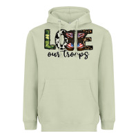 Matcha love our troops Heavyweight Hoodie - CowhideDigitalArt