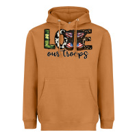 Meerkat love our troops Heavyweight Hoodie - CowhideDigitalArt