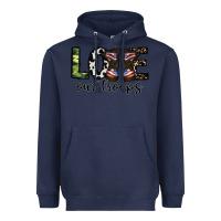 Navy love our troops Heavyweight Hoodie - CowhideDigitalArt