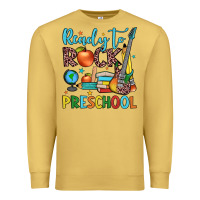 Antique Gold ready to rock preschool Premium Sweatshirt - JahusDesignShop