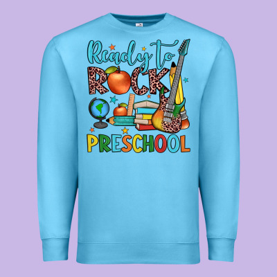 Ready To Rock Preschool Premium Sweatshirt Designed By Jahusdesignshop