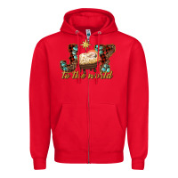 Red joy to the world Zipper Hoodie - RanaPortraitStore