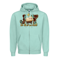 Seafoam joy to the world Zipper Hoodie - RanaPortraitStore