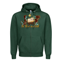 Sports Green joy to the world Zipper Hoodie - RanaPortraitStore