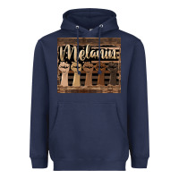 Navy melanin American flag Heavyweight Hoodie - HRA Design Shop