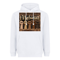 White melanin American flag Heavyweight Hoodie - HRA Design Shop