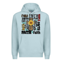 Blue Mist faith cross Premium Hoodie - MaliasSmallBusiness