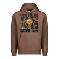 Chestnut faith cross Premium Hoodie - MaliasSmallBusiness