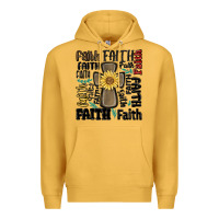 Mustard faith cross Premium Hoodie - MaliasSmallBusiness
