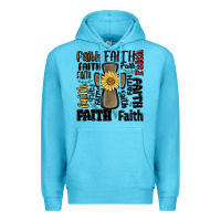 Ocean Blue faith cross Premium Hoodie - MaliasSmallBusiness