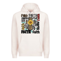 Pale Pink faith cross Premium Hoodie - MaliasSmallBusiness