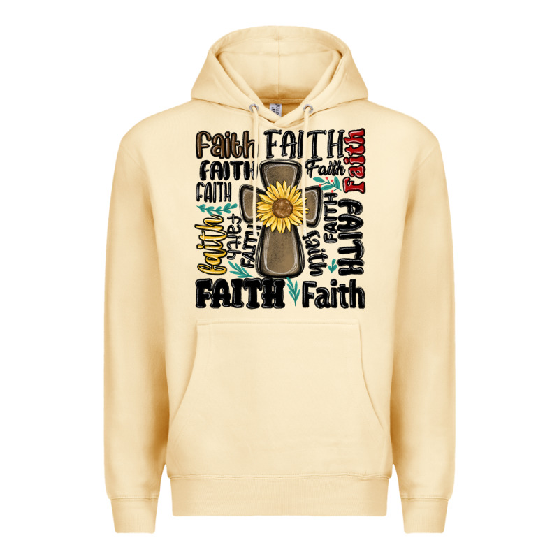Faith Cross Premium Hoodie by MaliasSmallBusiness | Teevron