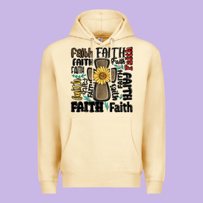 Faith Cross Premium Hoodie Designed By Maliassmallbusiness