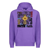 Purple faith cross Premium Hoodie - MaliasSmallBusiness
