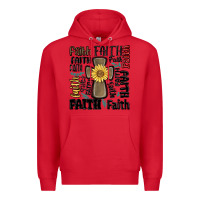Red faith cross Premium Hoodie - MaliasSmallBusiness