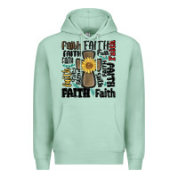 Seafoam faith cross Premium Hoodie - MaliasSmallBusiness