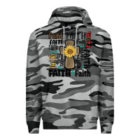 Slate Camo faith cross Premium Hoodie - MaliasSmallBusiness