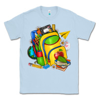Dusty Blue school bag Classic Tee - texasbilliewilder
