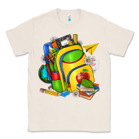 Natural school bag Classic Tee - texasbilliewilder