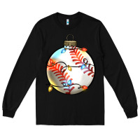 Black christmas  baseball Long Sleeve Tee - Zillion Design Studio