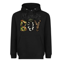 Black mama's boy Heavyweight Hoodie - CowhideDigitalArt
