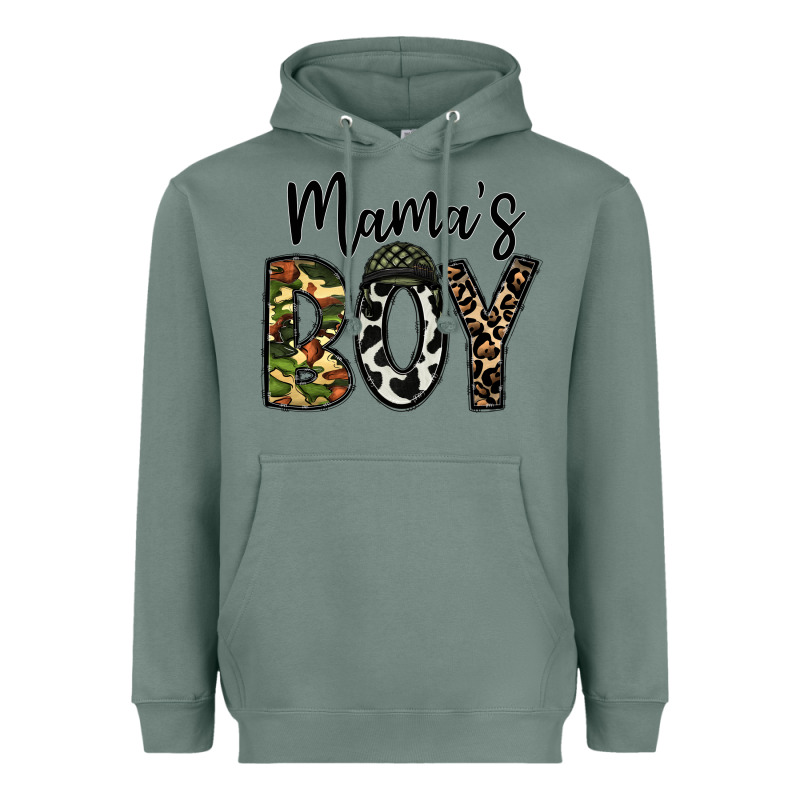 Mama's Boy Heavyweight Hoodie by CowhideDigitalArt | Teevron