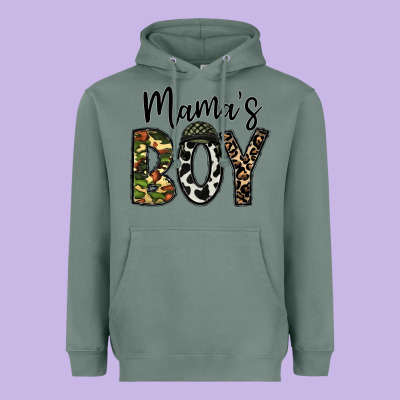 Mama's Boy Heavyweight Hoodie Designed By Cowhidedigitalart