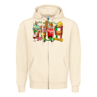 Sandshell italy coffee cups Zipper Hoodie - Zillion Design Studio