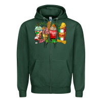 Sports Green italy coffee cups Zipper Hoodie - Zillion Design Studio