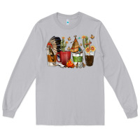 Moon Dust coffee cups indian headdress Long Sleeve Tee - texasbilliewilder