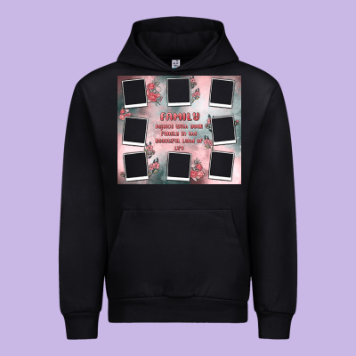 Family Photo Collage Urban Hoodie Designed By Maliassmallbusiness