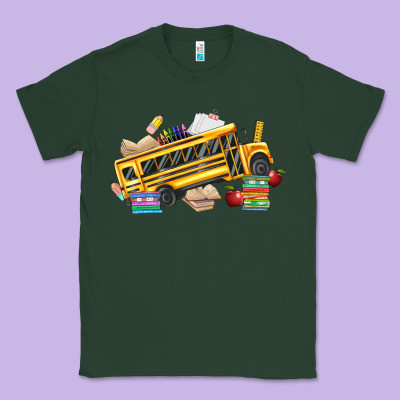School Bus Driver Classic Tee Designed By Texasbilliewilder