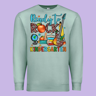 Ready To Rock Kindergarten Premium Sweatshirt Designed By Jahusdesignshop