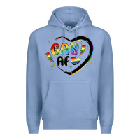 Colony Blue gay af Premium Hoodie - MaliasSmallBusiness