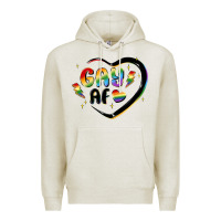 Oatmeal Heather gay af Premium Hoodie - MaliasSmallBusiness