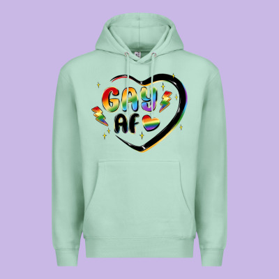 Gay Af Premium Hoodie Designed By Maliassmallbusiness