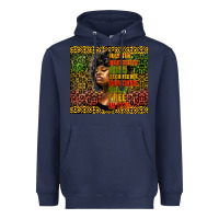 Navy juneteenth celebrate Heavyweight Hoodie - HRA Design Shop