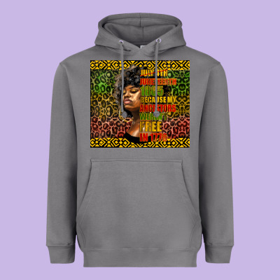 Juneteenth Celebrate Heavyweight Hoodie Designed By Hra Design Shop