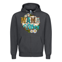 Smoke mama vibes with daisies Zipper Hoodie - texasbilliewilder
