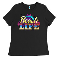 Black beach life Ladies Tee - BarkalooDesign
